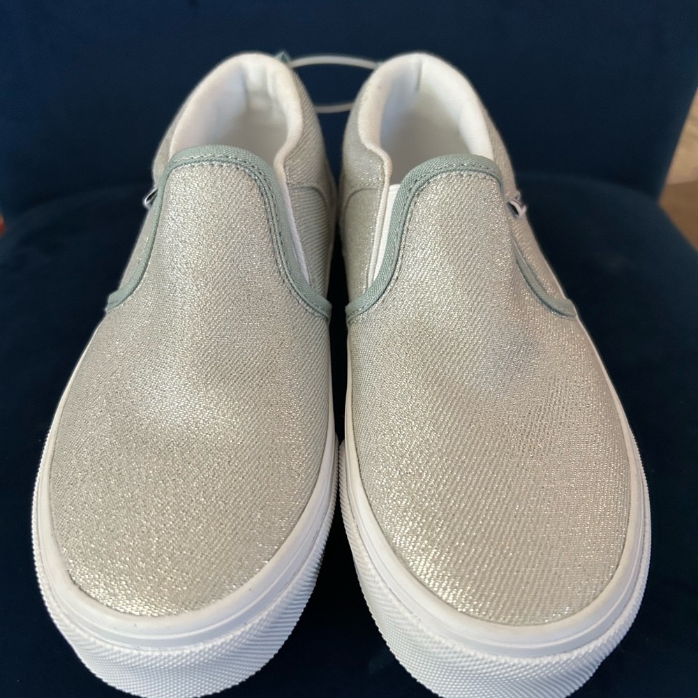 Vans Kids Sneakers in Silver and White